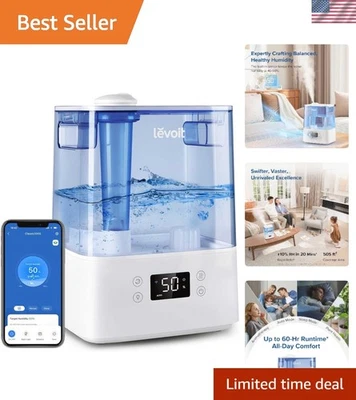Quiet Ultrasonic Humidifier, Smart Control, Extra Large Tank - Image 1 of 4