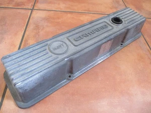 CUSTOM RIBBED ALUMINUM CHEVY CAMARO SMALL BLOCK VALVE COVER RACE CAR HOT ROD SBC - Picture 1 of 5