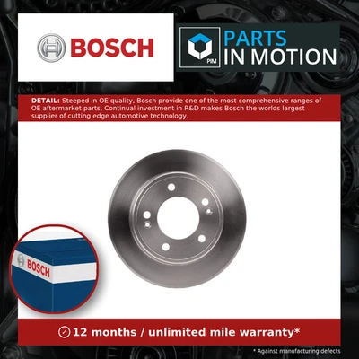 2x Brake Discs Pair Solid fits HYUNDAI i30 GD 1.4 Rear 11 to 17 261.9mm Set New - Image 1 of 4