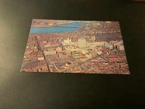 Boston, Mass. ~ Air View Newest Sky Scrapers - Unposted Vintage  Postcard - Picture 1 of 2