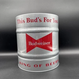 Budweiser Pony Keg Beer Bucket King Of Beers Advertising Anheuser-busch - Picture 1 of 8