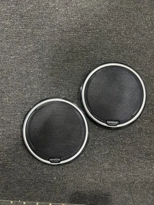Kenwood Excelon SPEAKER GRILLS 1-PAIR NEW 5.25” chrome accents - Picture 1 of 1