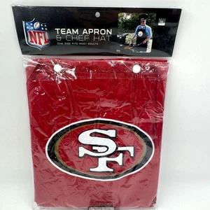 NFL San Francisco 49ers Team Apron & Chef Hat Combo - Picture 1 of 12