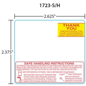 Toledo 1723-S/H for 325/8460/UCST et 2.4, Red/Yellow, 30x, 500 Labels per Roll - Picture 1 of 1
