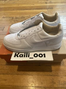 Nike Air Force 1 Lux Size 12 2004 White Low ANACONDA Crocodile Supreme B - Picture 1 of 11