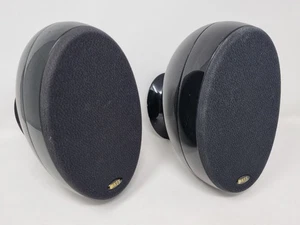 Par de altavoces KEF HTS3001SE huevos Elack brillantes #A - falta 1 tornillo de conexión - Imagen 1 de 12