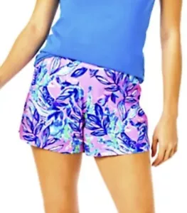 Pantalones Cortos Lilly Pulitzer 5” Vista al Mar XL Rosa Lila Just A Lil Jelly Nuevos con Etiquetas - Imagen 1 de 11