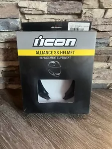 Icon Alliance SS & SSR Motorcycle Helmet Super Vent Kit *GLOSS BLACK* - Foto 1 di 5