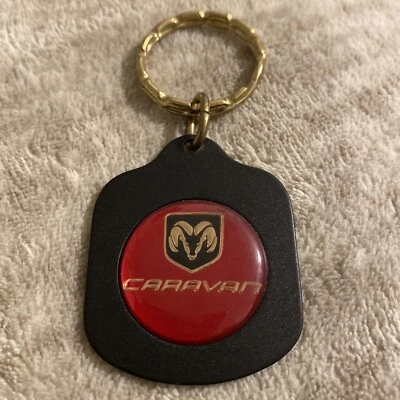 Llavero Dodge Caravan Vintage Nuevo de Lote Antiguo Stock Metal Acrílico Chrysler Corp. Foto 1 de 4
