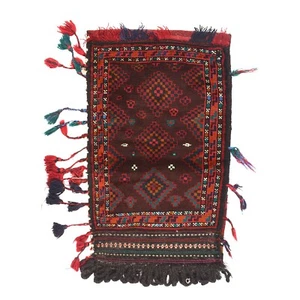 Modern Hand Knotted Afghan Salt Bag By Afghan Artisan Wool Area Rug 4 x 2 Ft - Picture 1 of 3