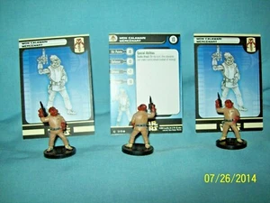 WotC Star Wars Miniatures Mon Calamari Mercenary, R S 53/60, Frng, Com, Lot of 3 - Picture 1 of 1
