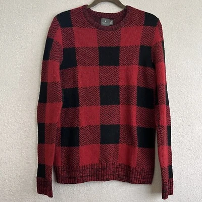 Urban Outfitters Hawkings McGill Red Buffalo Plaid Lambswool Sweater-Men’s Small - Image 1 of 4