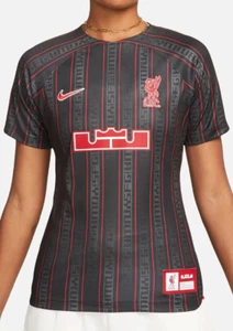 Camiseta de fútbol LeBron x Liverpool FC para mujer Nike Dri-FIT Stadium talla L FD0629-061 - Imagen 1 de 5
