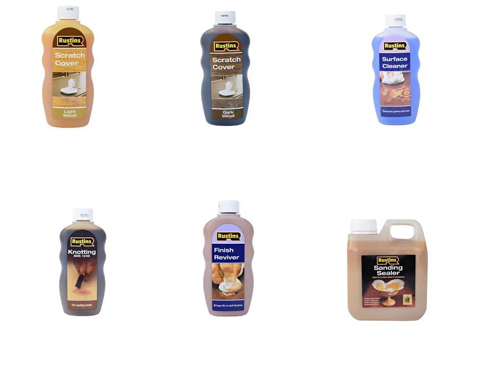Rustins Kratzdeckel * Ringentferner * Verknoten * Schellackversiegelung * Finish Reviver - Bild 1 von 1