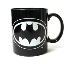 DC Comics Black & White BATMAN Ceramic Coffee Mug 1991 Applause Japan 