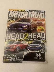 MotorTrend Magazine August 2017 Ripped Cover 114 Pages Ford McLaren Camaro Mazda - Picture 1 of 7