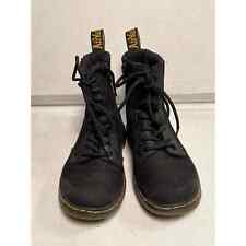Dr. Martens COMBS Blac Nylon Lace Up/Zip Ankle Boots Unisex Youth US 1