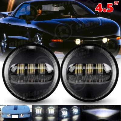 Светодиодные противотуманные фары точечные проходные для Pontiac Firebird Trans Am 1993-2002 2x 4,5 дюйма - Изображение 1 из 4