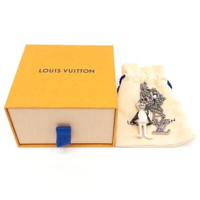 Collana LOUIS VUITTON LV Friends Drago metallo bianco argento MP2927 - Immagine 1 di 4
