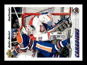 Andre Racicot 1991 Upper Deck #377 Montreal Canadiens Rookie