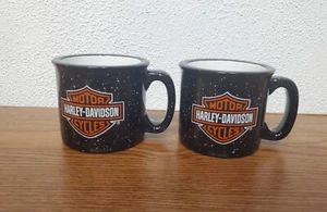 Mugs - Harley Davidson 12oz Ceramic Coffee Cups Lot of 2 - Picture 1 of 7