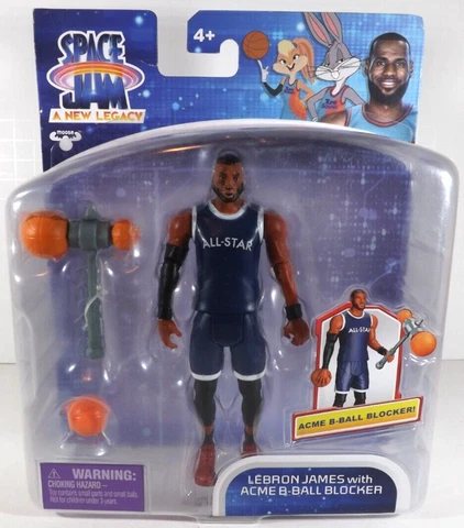 Space Jam A New Legacy Lebron James with Acme B-Ball Blocker 5 in Action Figure Cover