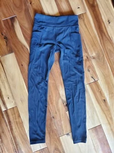 Athleta Girl Black High Rise Stash Your Treasures Capri Tights Size L 12 - Picture 1 of 7