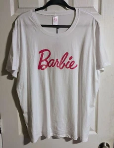 Smash + Tess Barbie T-Shirt L Pink Glitter Short Slv Cotton Gift Idea - Picture 1 of 4