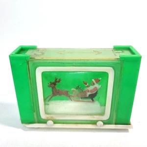 Claco Vintage Snow Globe 1963 Christmas TV Television Salt & Pepper Shaker *READ - Picture 1 of 10