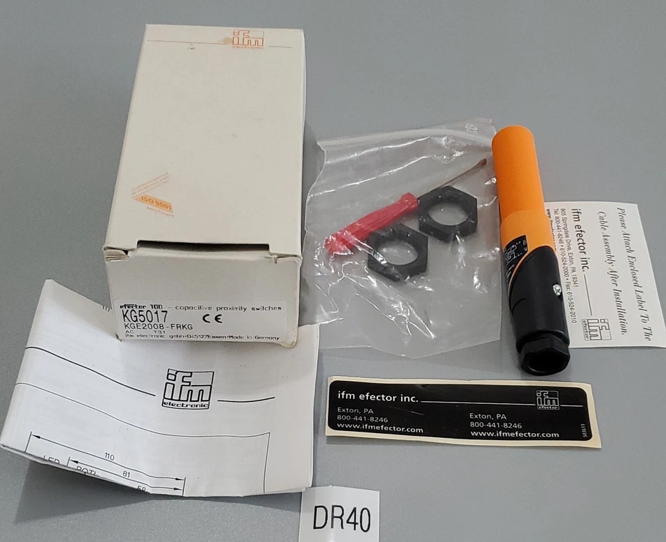 *NEW IN BOX* IFM Efector KG5017 Proximity Switch KGE2008-FRKG + Warranty! - Image 1 of 4
