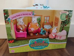 Li'l Woodzeez Furniture Living Room & Nursery Set Playset 23pc New - Picture 1 of 6