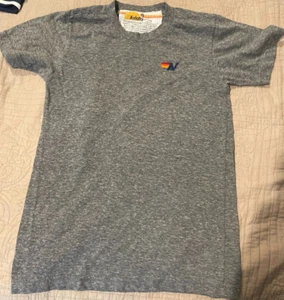 Aviator Nation T-Shirt XS Gray Short Sleeve Crew Neck Cotton - Picture 1 of 3