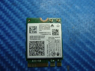 Lenovo Flex 11.6" 3-1130 Genuine Wireless WiFi Card 3160NGW 04X6076 GLP* - Image 1 of 4