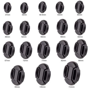 10PCS 37mm-105mm 49/52/55/58/62/67/72/77mm Centre Pinch Snap-on Front Lens Cap - Picture 1 of 20
