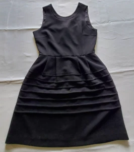 Madewell Sleeveless Career Sheath Dress Women's 6 Black Short Lined Polyester - Picture 1 of 6