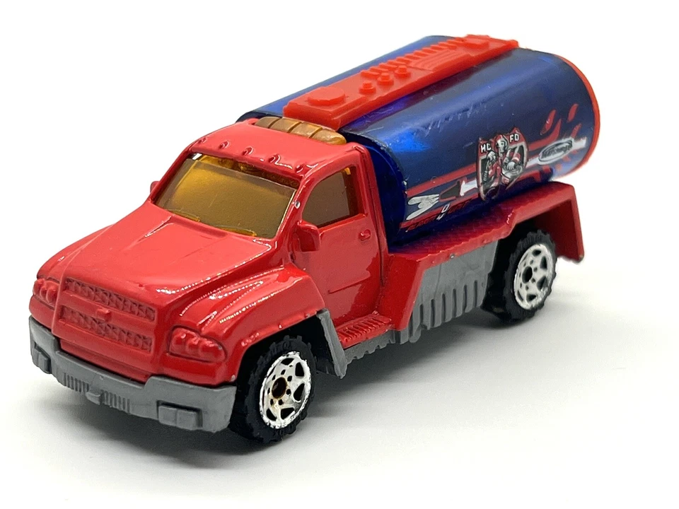 De colección/2001/Matchbox/Mattel/Camión cisterna/CHINA/Alarma 04 unidades/HC-FD/Rojo y azul Foto 1 de 4