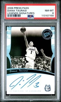 Diana Taurasi 2006-07 Press Pass Legends Autograph Auto PSA 8 Bulldogs #NNO - Image 1 of 2