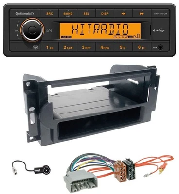 Continental 1DIN USB AUX MP3 Autoradio für Chrysler 300C Dodge Caliber Jeep Comm - Bild 1 von 4