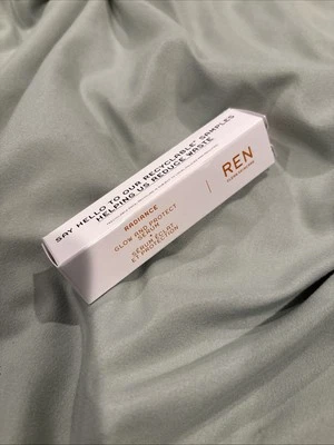 REN Skincare Glow and Protect Serum 5mL 0.17oz Sample Mini Size New in Box - Imagem 1 de 3