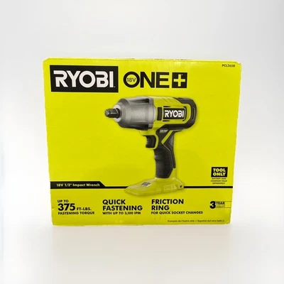 New Ryobi One+ 18V Cordless 1/2" Impact Wrench PCL265B - Tool Only Sealed BOX. - Image 1 of 4