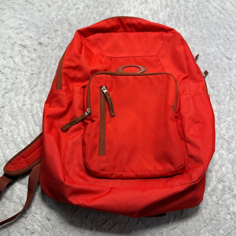 Mochila Oakley Works Collection trabalho escolar bolsa para laptop vermelho brilhante - Imagem 1 de 4