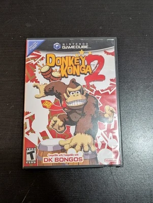 Donkey Konga 2 (Nintendo Gamecube, 2005) CIB - Image 1 of 4