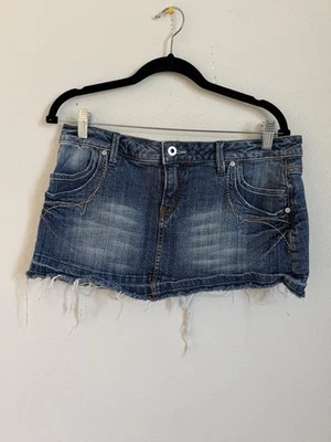 Mini falda vaquera vintage Y2K Micro Younique talla 13 juniors Foto 1 de 3