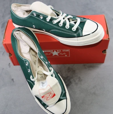 Zapatillas bajas Converse Chuck 70 Ox para hombre talla 12 verde envidia garceta negras Foto 1 de 4