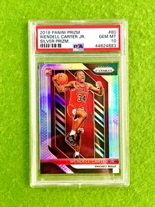 Wendell Carter Jr PSA 10 SILVER PRIZM ROOKIE CARD MAGIC 2018 Panini - Picture 1 of 24
