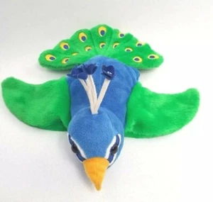 Caltoy Blue Green Yellow Peacock Big Hand Puppet Plush Stuffed Animal Fast Ship - Picture 1 of 9