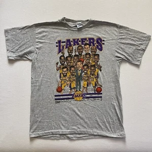 Camisa De Colección Los Angeles Lakers XL Salem Delgada Caricatura Dibujos Animados Años 90 1992 Nueva - Imagen 1 de 13