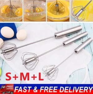 Semi-Automatic Egg Whisk Hand Push Egg Beater Stainless Steel Blender Mixer Whis - Picture 1 of 9