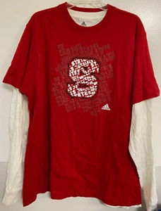 NC State Wolfpack NCAA Herren rot/weiß Kombi Herren Shirt XL Adidas - Bild 1 von 5