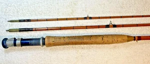 Split Cane Trout Fly Rod Unbranded 9’ 6” 3 Piece with Bag - Picture 1 of 17